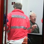 Ein 87 jähriger Mann erlitt eine Kopfplatzwunde