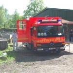 Die Freiwillige Feuerwehr Ottensen-Bahrenfeld sorgte für die Verpflegung der Einsatzkräfte.