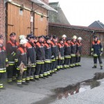 ...und begrüßten ihn am ältesten Feuerwehrhaus Hamburgs. ©F-2956