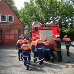 Übung am Feuerwehrhaus der FF Schnelsen (© D.Frommer)