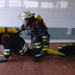 Foto: O.Wendt; eine Situation, die hoffentlich nie eintreten wird. Ein Sicherungstrupp auf der Suche nach vermissten Kameraden